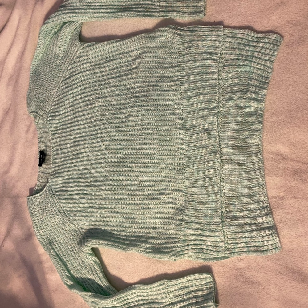 Light Seafoam Rue21 Boxy Knit Sweater S